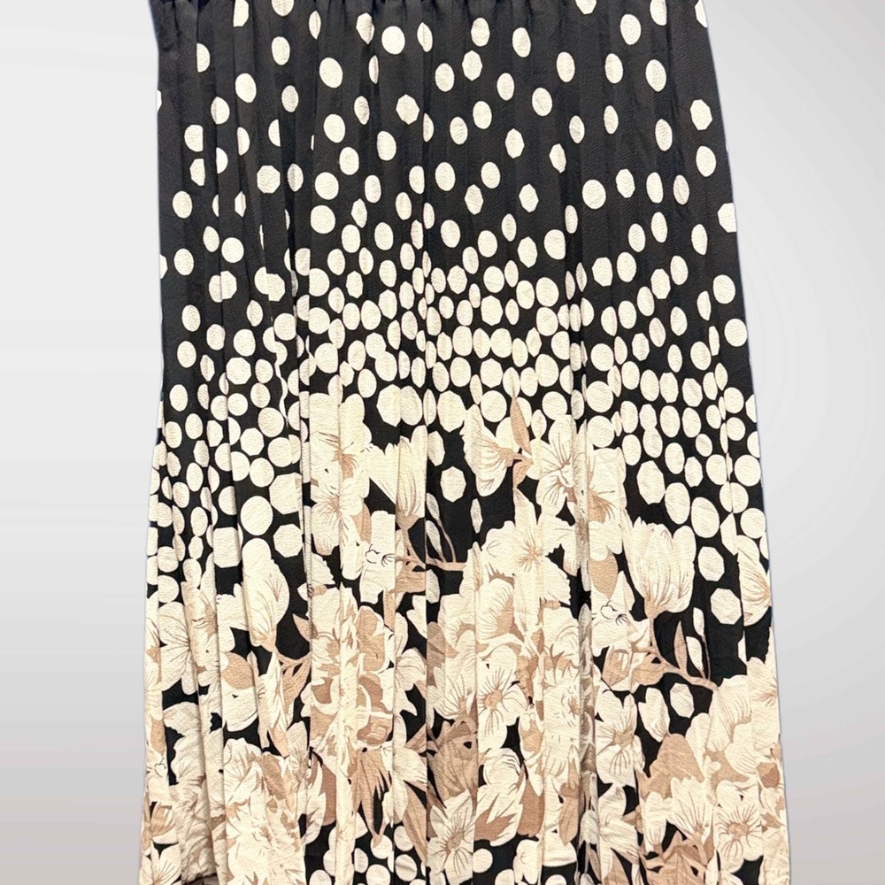 Metro Wear Black and Cream Maxi Skirt